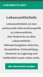 Mobile Screenshot of lebensmittelinfo.net